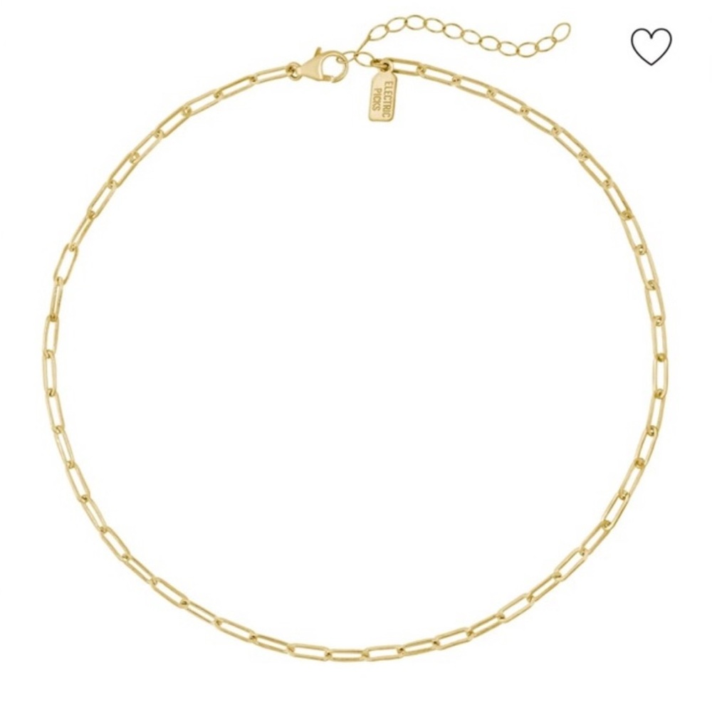 Electric picks  Gold Chain Necklace